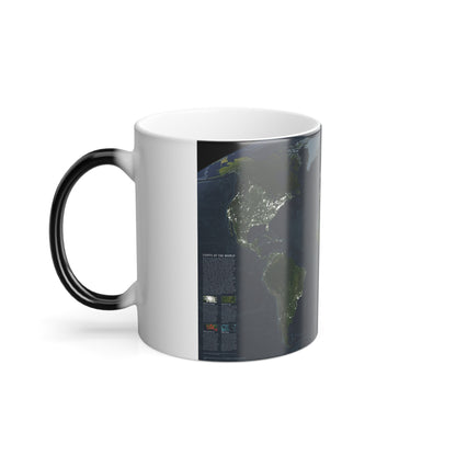 World Map - Earth at Night (2004) (Map) Color Changing Mug 11oz-11oz-The Sticker Space