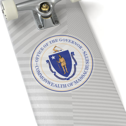 Seal of the Governor of Massachusetts - STICKER Vinyl Kiss-Cut Decal