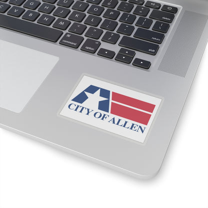 Flag of Allen, Texas - STICKER Vinyl Kiss-Cut Decal