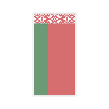 Flag of Belarus vertical (Belarus) STICKER Vinyl Kiss-Cut Decal