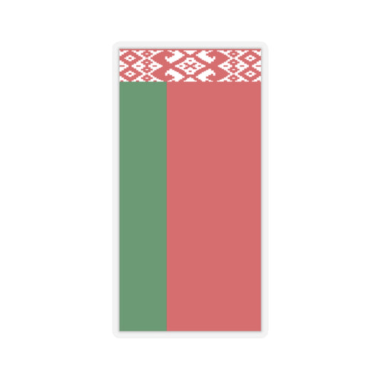 Flag of Belarus vertical (Belarus) STICKER Vinyl Kiss-Cut Decal