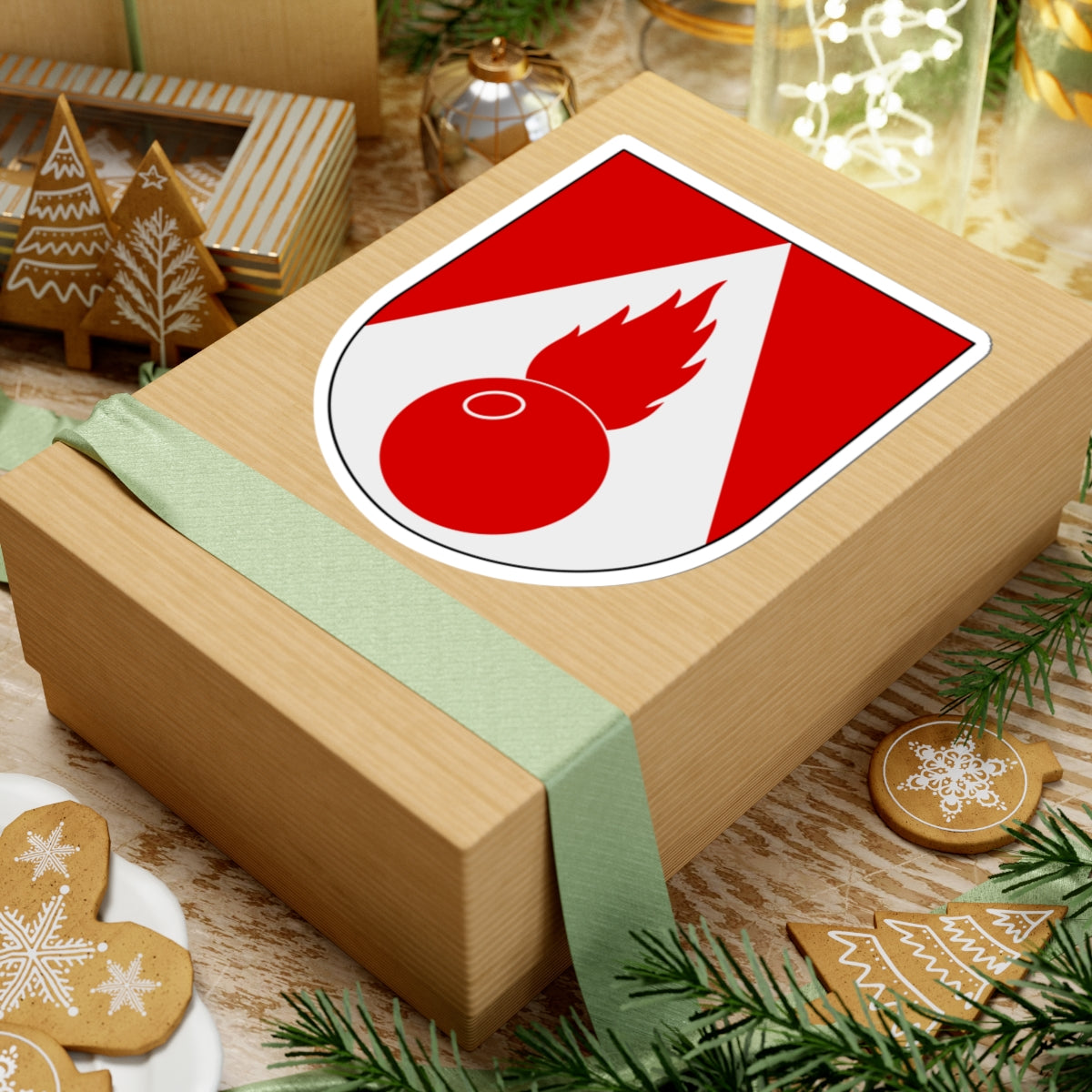 Artilleriregementet 920. kompaniet vapen (Sweden) (Coat of Arms) STICKER Vinyl Kiss-Cut Decal