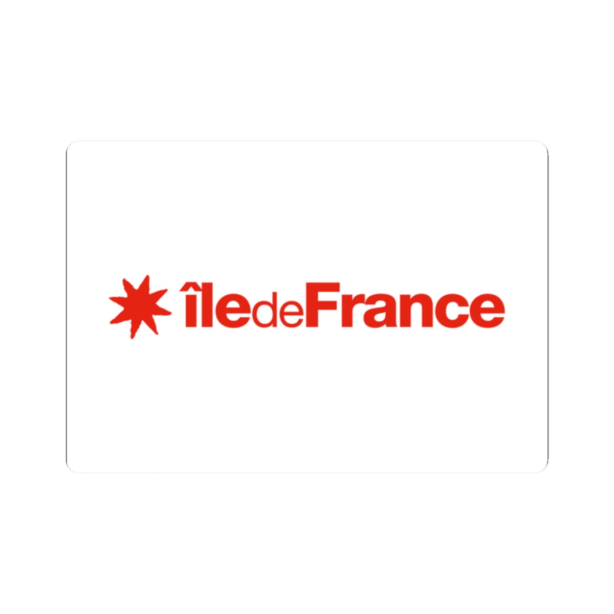 Flag of the Ile-de-France Region (France) STICKER Vinyl Kiss-Cut Decal