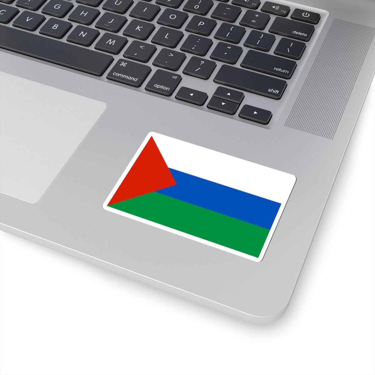 Flag of Yurginsky rayon Tyumen oblast 2002 (Russia) STICKER Vinyl Kiss-Cut Decal
