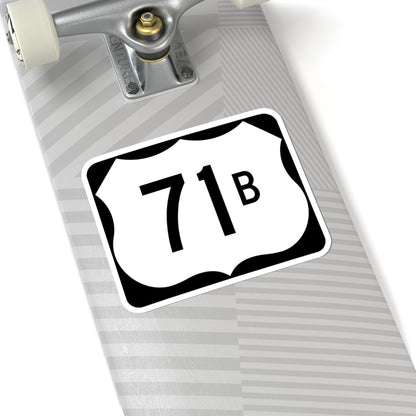 US 71B (Arkansas) (Road Sign) STICKER Vinyl Kiss-Cut Decal