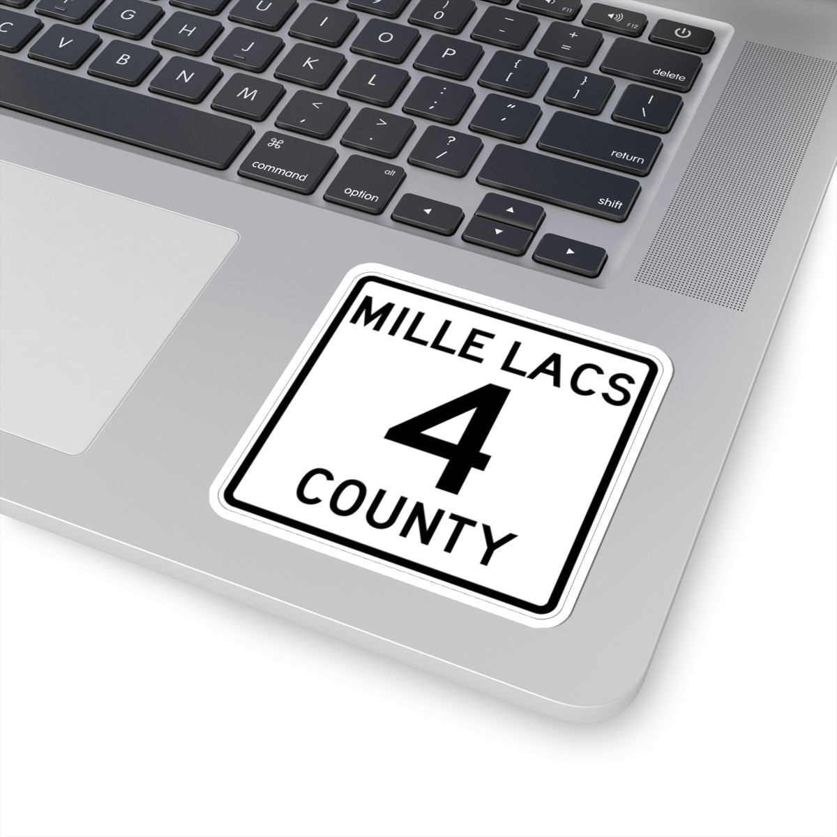 Mille Lacs County 4 MN (Minnesota) (Road Sign) STICKER Vinyl Kiss-Cut Decal