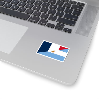 Flag of Argentina and France (France) STICKER Vinyl Kiss-Cut Decal