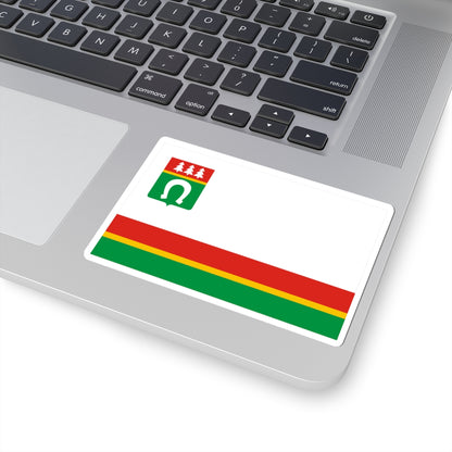 Flag of Tosnensky rayon Leningrad oblast (Russia) STICKER Vinyl Kiss-Cut Decal