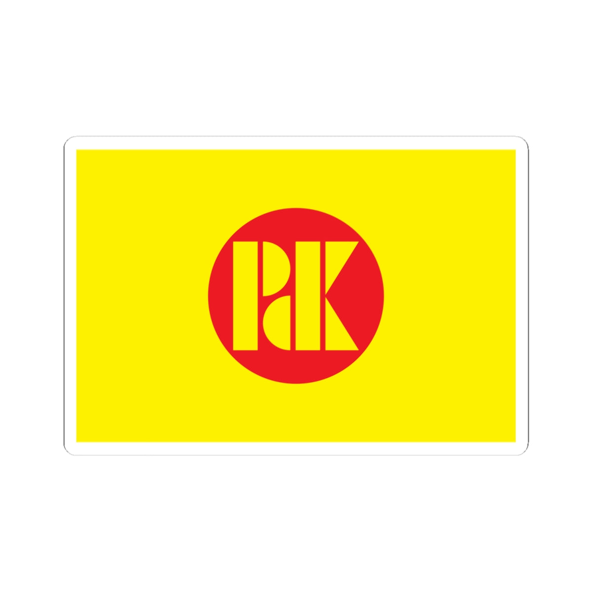Flag of the KDP (Iraq) STICKER Vinyl Kiss-Cut Decal