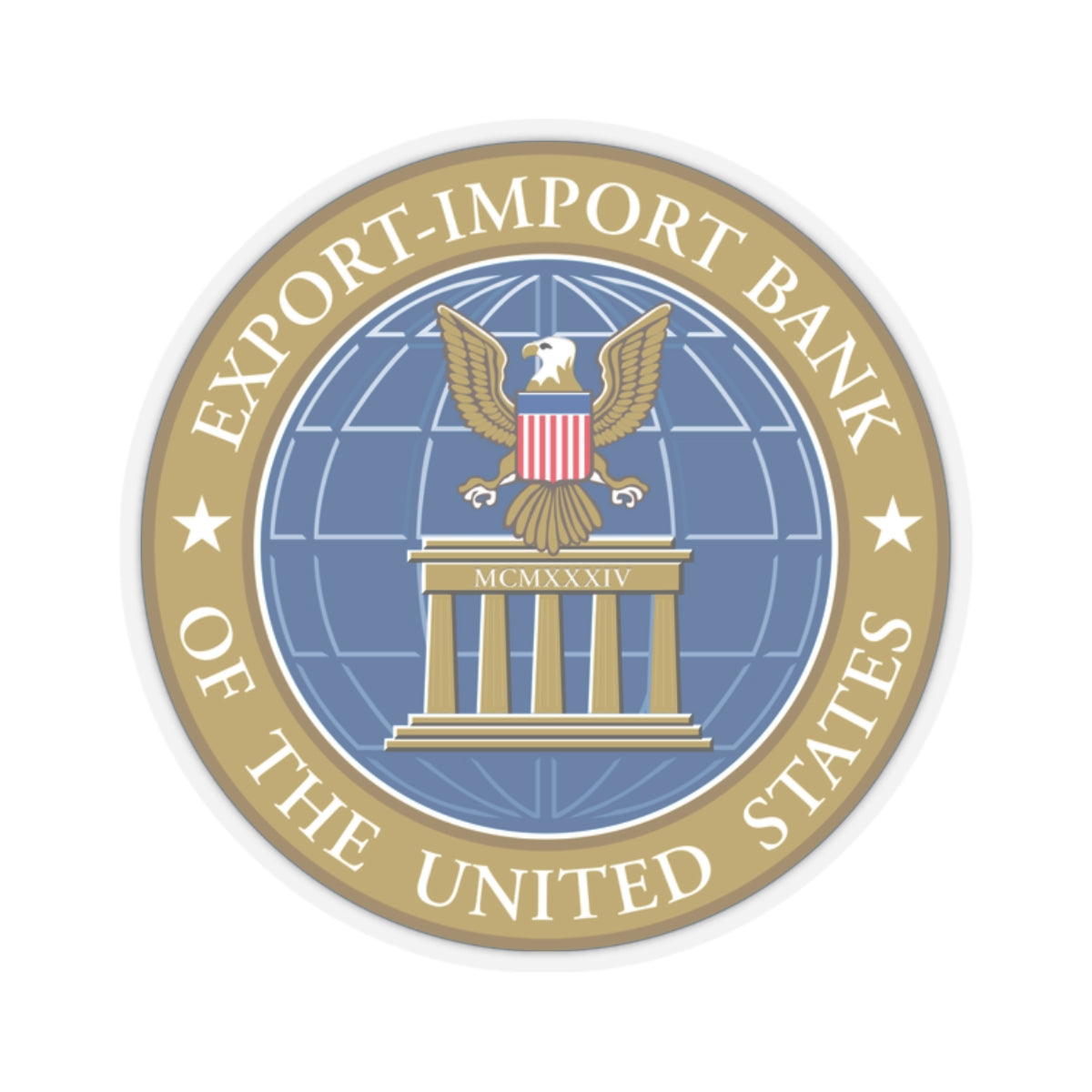 Export Import Bank of the United States - STICKER Vinyl Kiss-Cut Decal