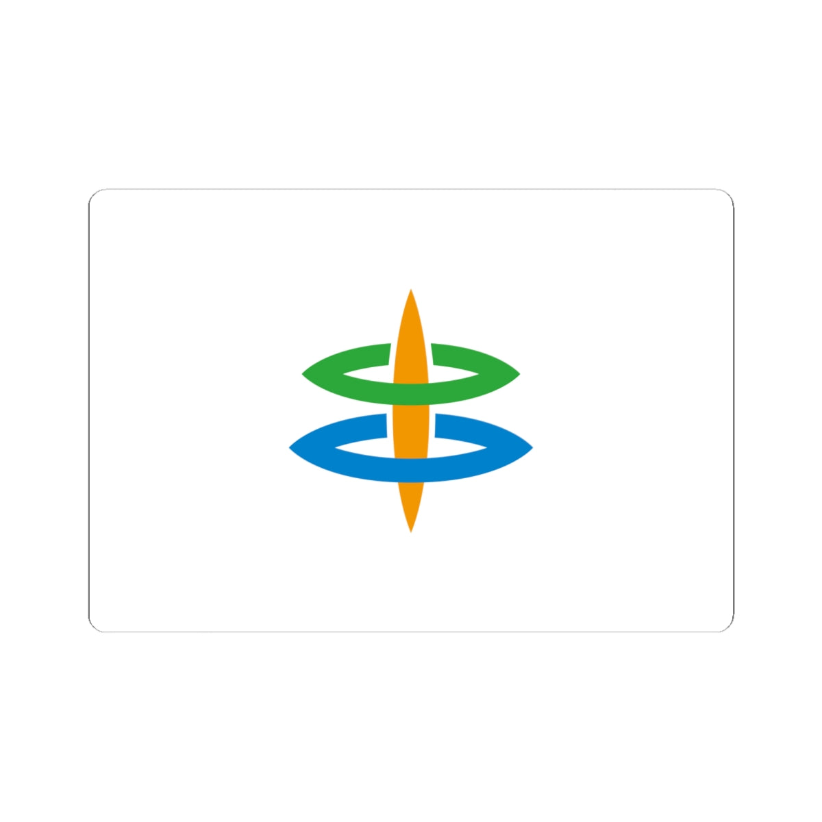 Flag of Kushimoto Wakayama (Japan) STICKER Vinyl Kiss-Cut Decal