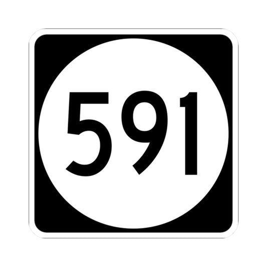 PR tertiary 591 (Puerto Rico) (Road Sign) STICKER Vinyl Kiss-Cut Decal