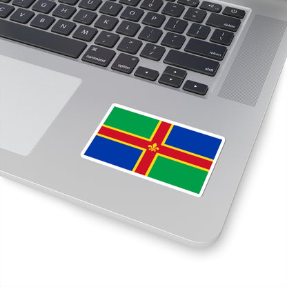 Lincolnshire flag (England) STICKER Vinyl Kiss-Cut Decal