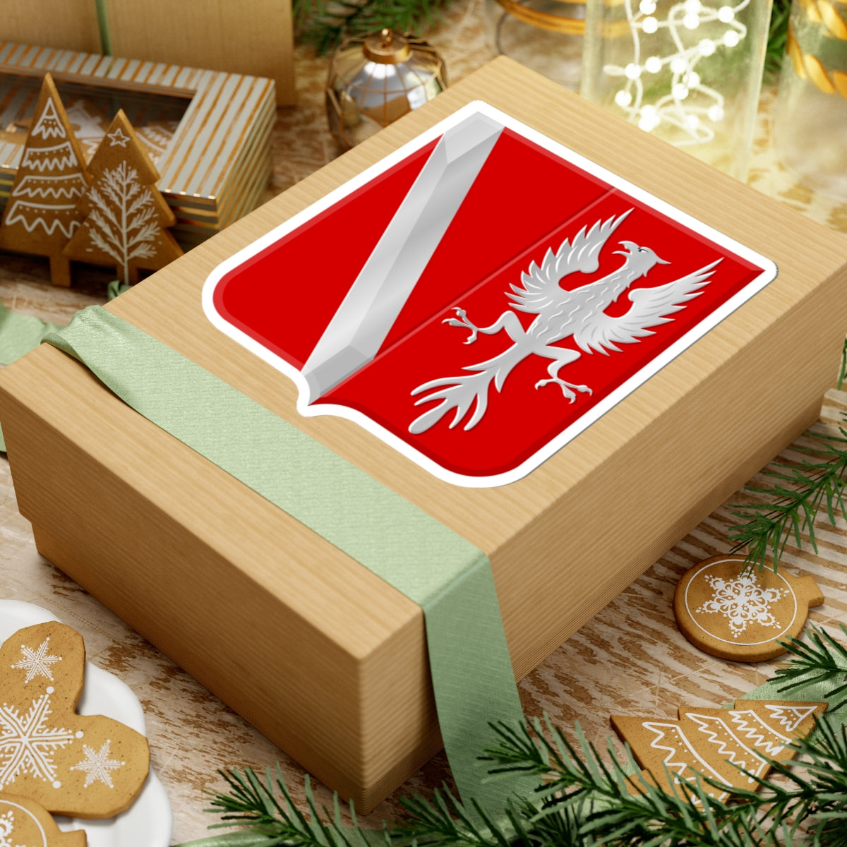 Bergambacht wapen (Netherlands) (Coat of Arms) STICKER Vinyl Kiss-Cut Decal