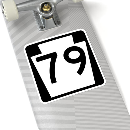 PA-79 (Pennsylvania) (Road Sign) STICKER Vinyl Kiss-Cut Decal