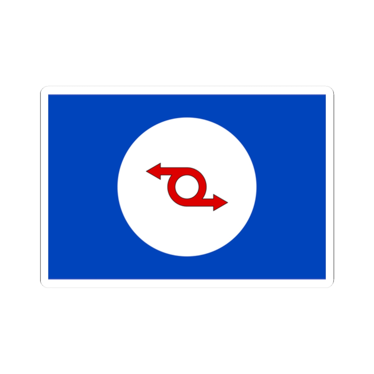 House flag of Western Ferries (Scotland) STICKER Vinyl Kiss-Cut Decal