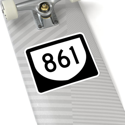 PR urban primary 861 (Puerto Rico) (Road Sign) STICKER Vinyl Kiss-Cut Decal