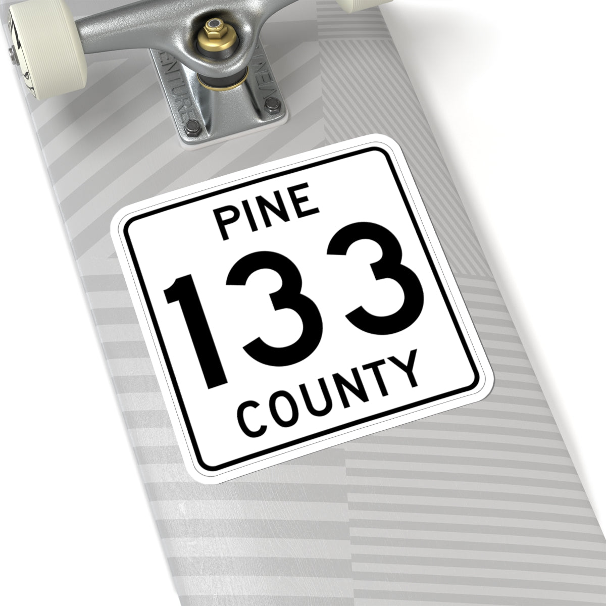 Pine County Route 133 MN (Minnesota) (Road Sign) STICKER Vinyl Kiss-Cut Decal