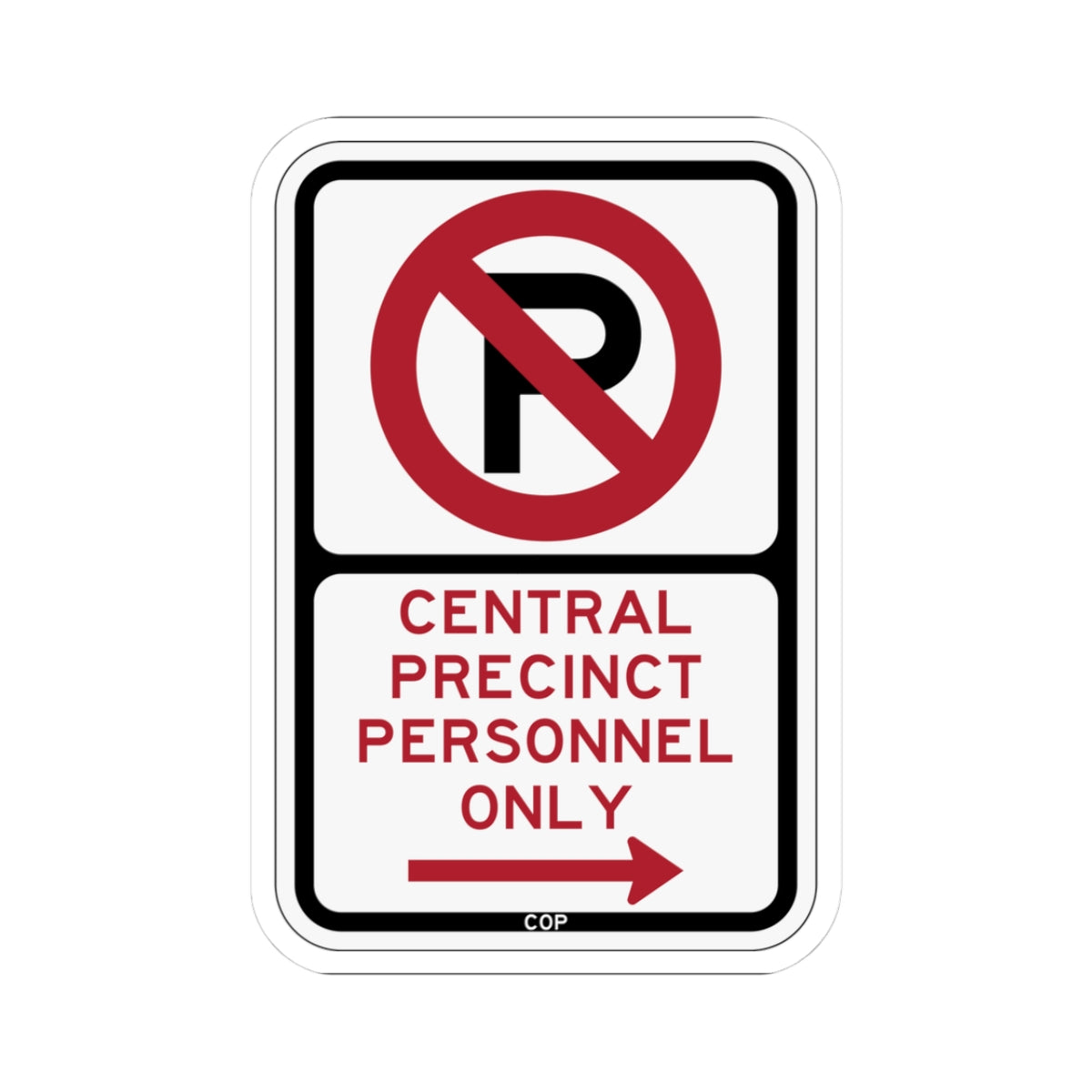 PBOT Road sign P4075R (Oregon) (Road Sign) STICKER Vinyl Kiss-Cut Decal