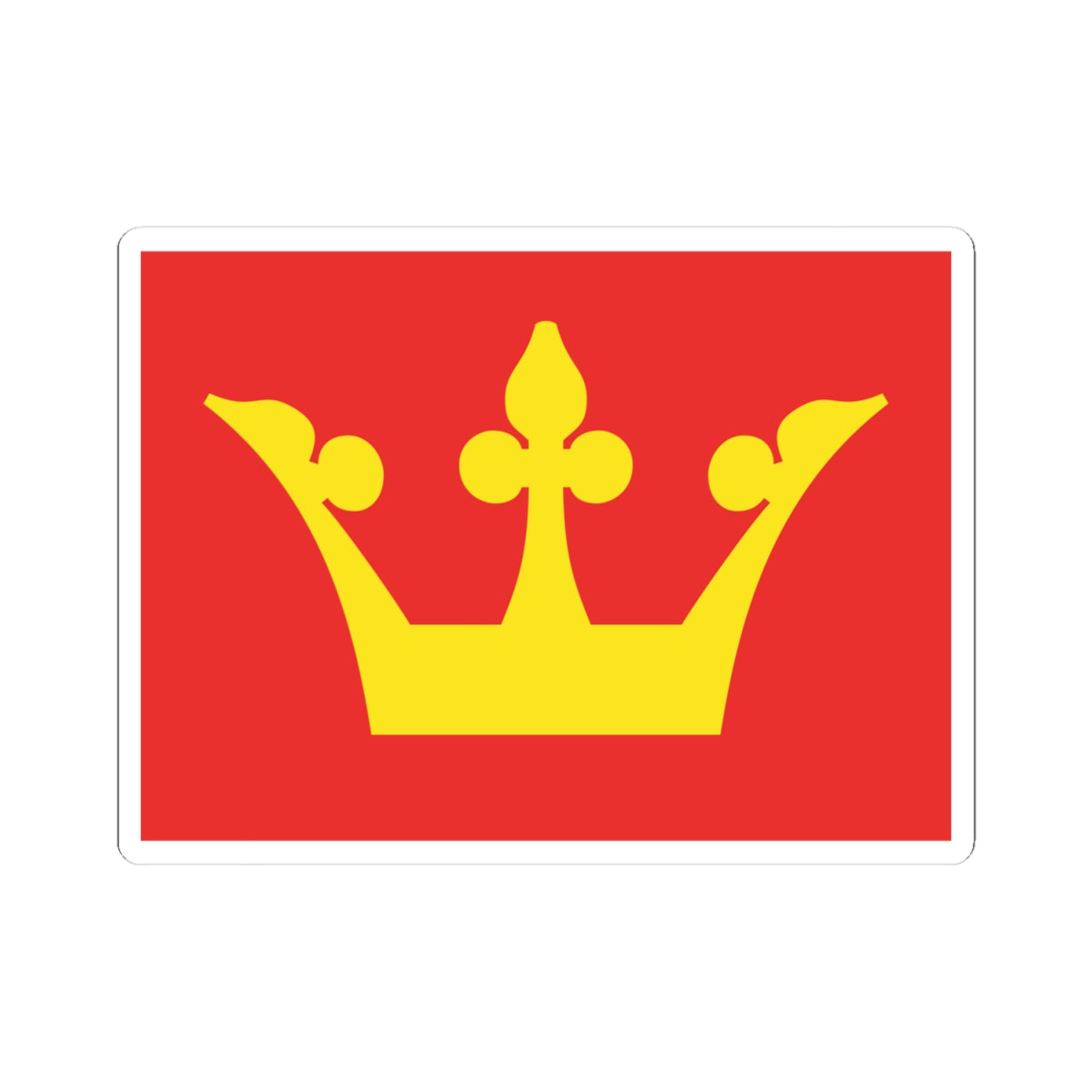 Flag of Vestfold (Norway) STICKER Vinyl Kiss-Cut Decal