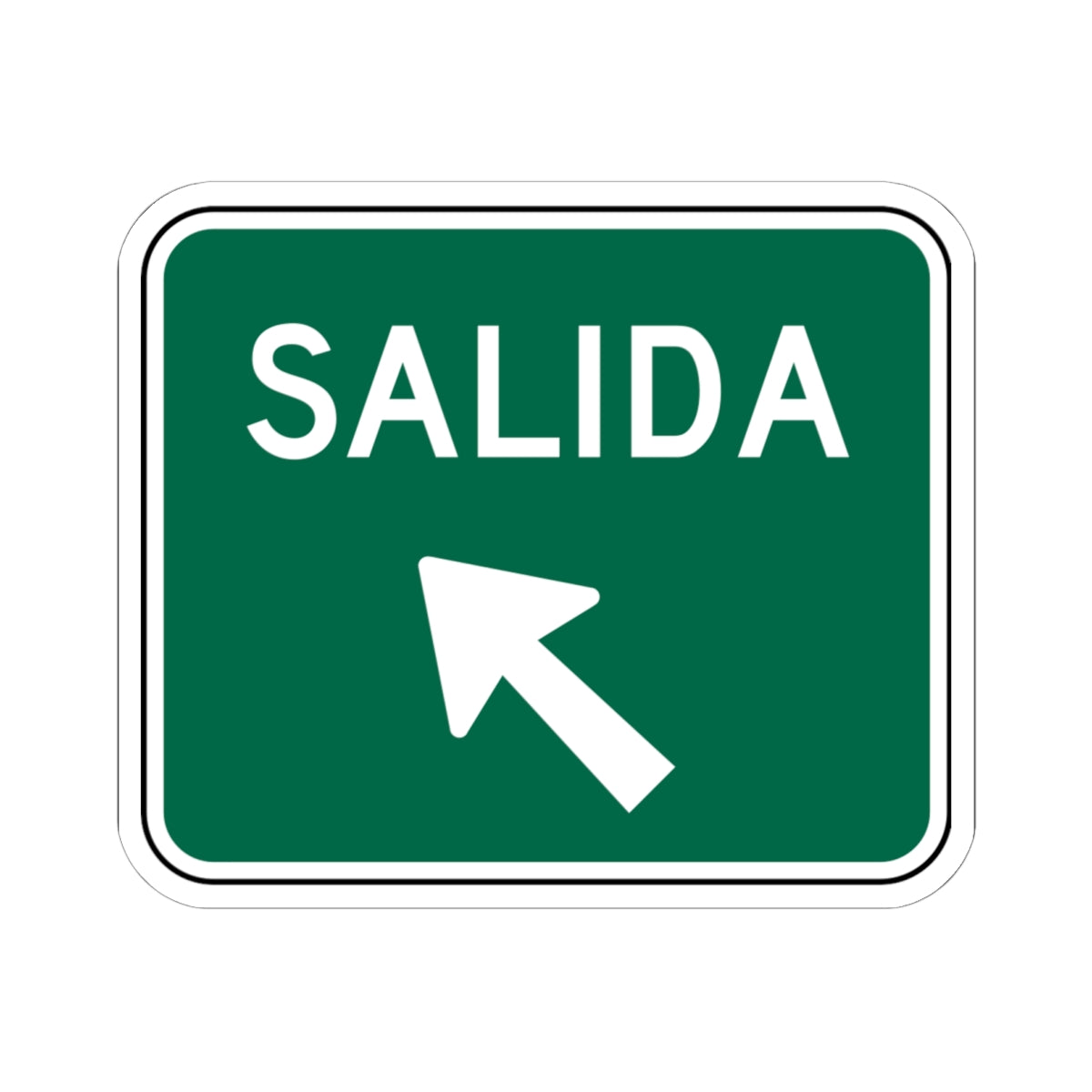 MUTCD-PR E5-1I (Puerto Rico) (Road Sign) STICKER Vinyl Kiss-Cut Decal