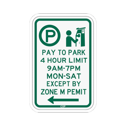 PBOT Road sign P4426L (Oregon) (Road Sign) STICKER Vinyl Kiss-Cut Decal