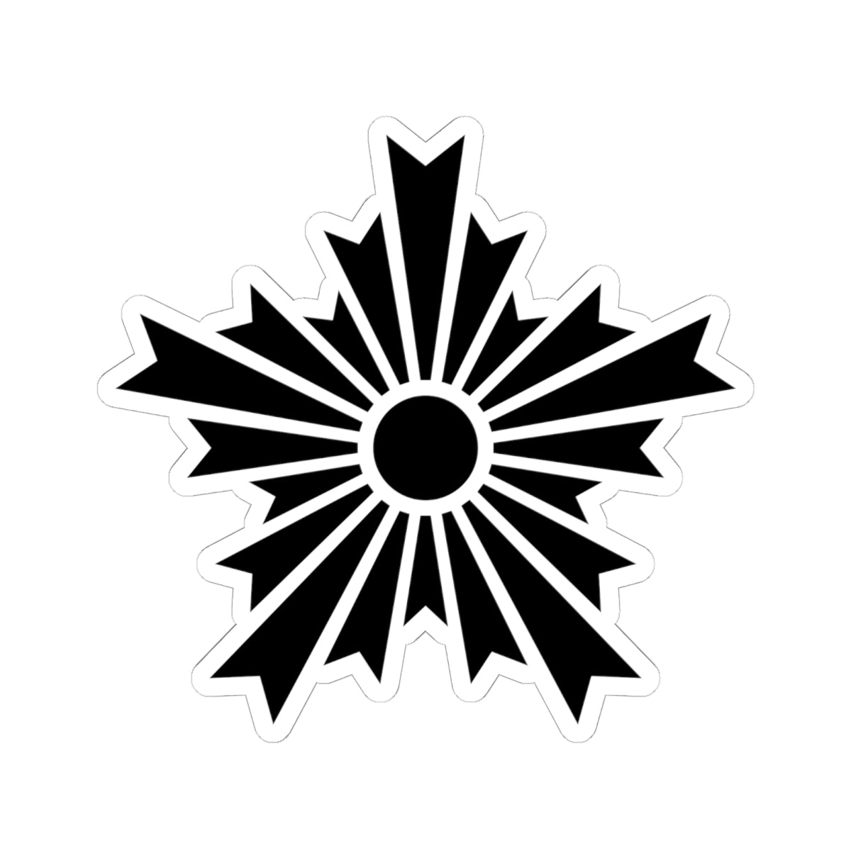 Asahikage black (Japan) (Coat of Arms) STICKER Vinyl Kiss-Cut Decal