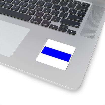 Flag of Zug (Switzerland) STICKER Vinyl Kiss-Cut Decal