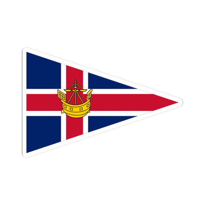Burgee of Helford River Sailing Club (United Kingdom) STICKER Vinyl Kiss-Cut Decal