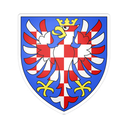 Armoiries Moravie (Czech Republic) (Coat of Arms) STICKER Vinyl Kiss-Cut Decal