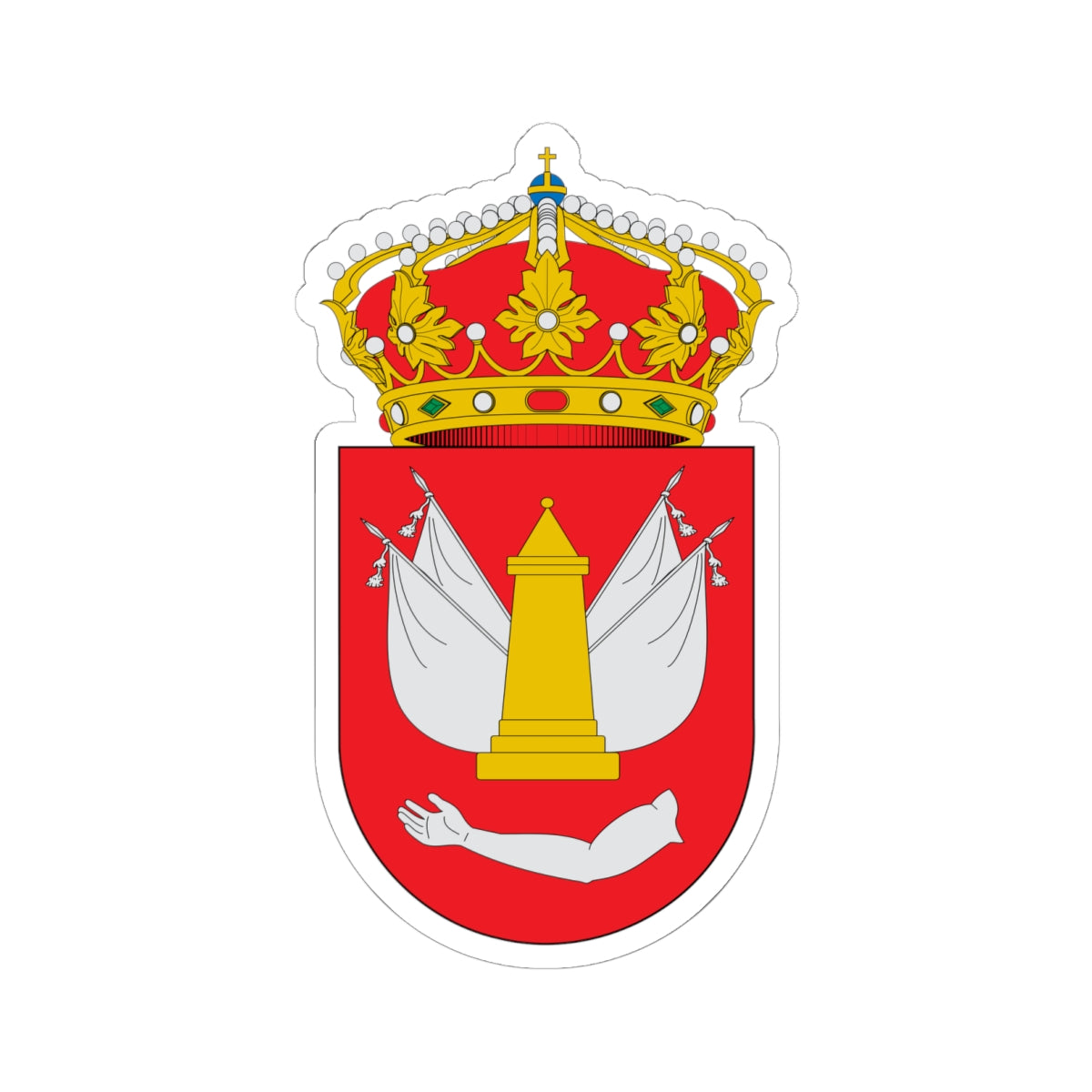 Escudo de Arapiles (Spain) (Coat of Arms) STICKER Vinyl Kiss-Cut Decal