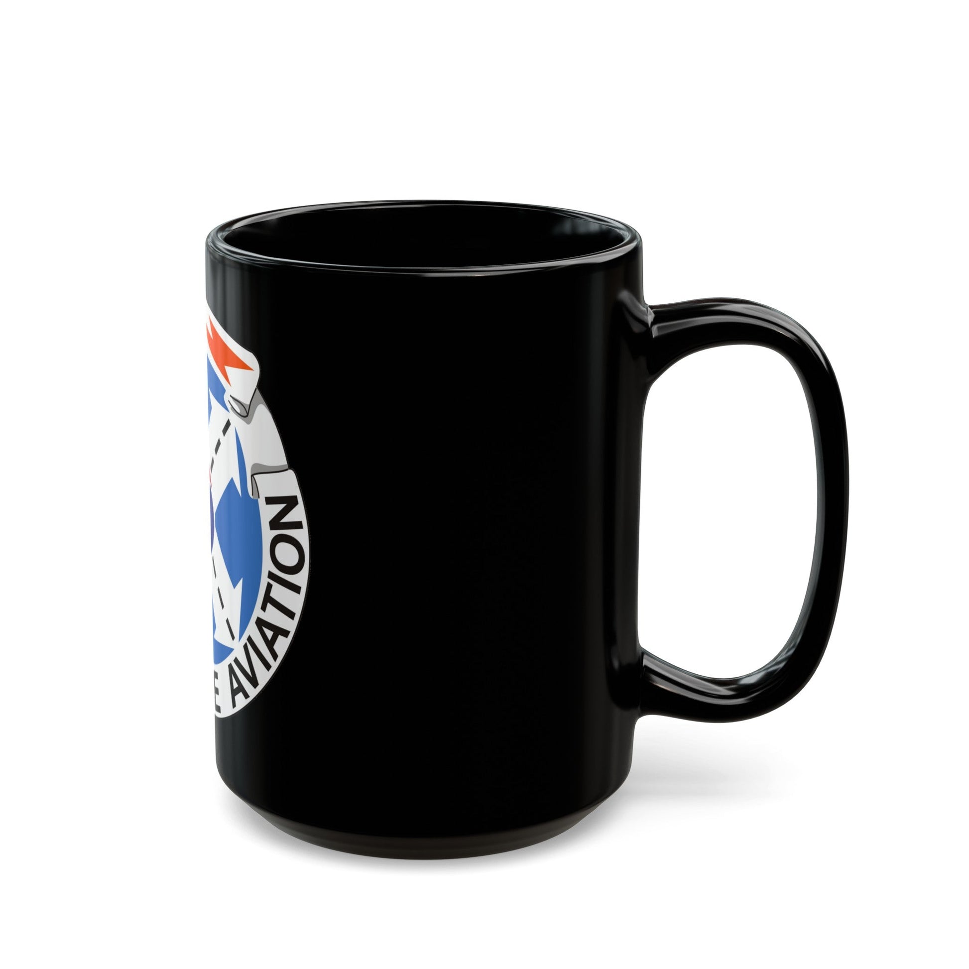 125th Air Traffic Control Battalion (U.S. Army) Black Coffee Mug-The Sticker Space