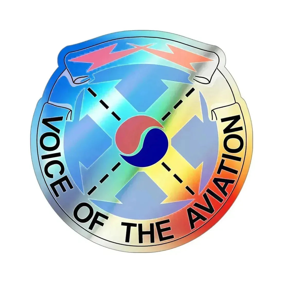 125th Air Traffic Control Battalion (U.S. Army) Holographic STICKER Die-Cut Vinyl Decal 4 Inch Holographic - The Sticker Space