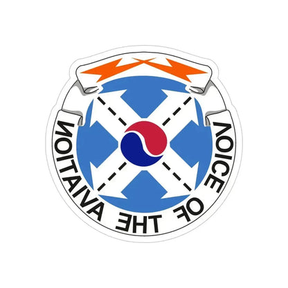 125th Air Traffic Control Battalion (U.S. Army) REVERSE PRINT Transparent Die-Cut STICKER - The Sticker Space