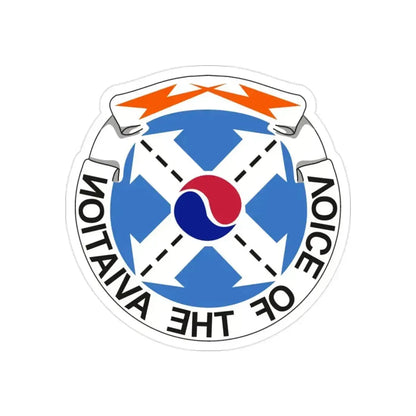 125th Air Traffic Control Battalion (U.S. Army) REVERSE PRINT Transparent Die-Cut STICKER - The Sticker Space