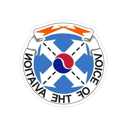 125th Air Traffic Control Battalion (U.S. Army) REVERSE PRINT Transparent Die-Cut STICKER - The Sticker Space