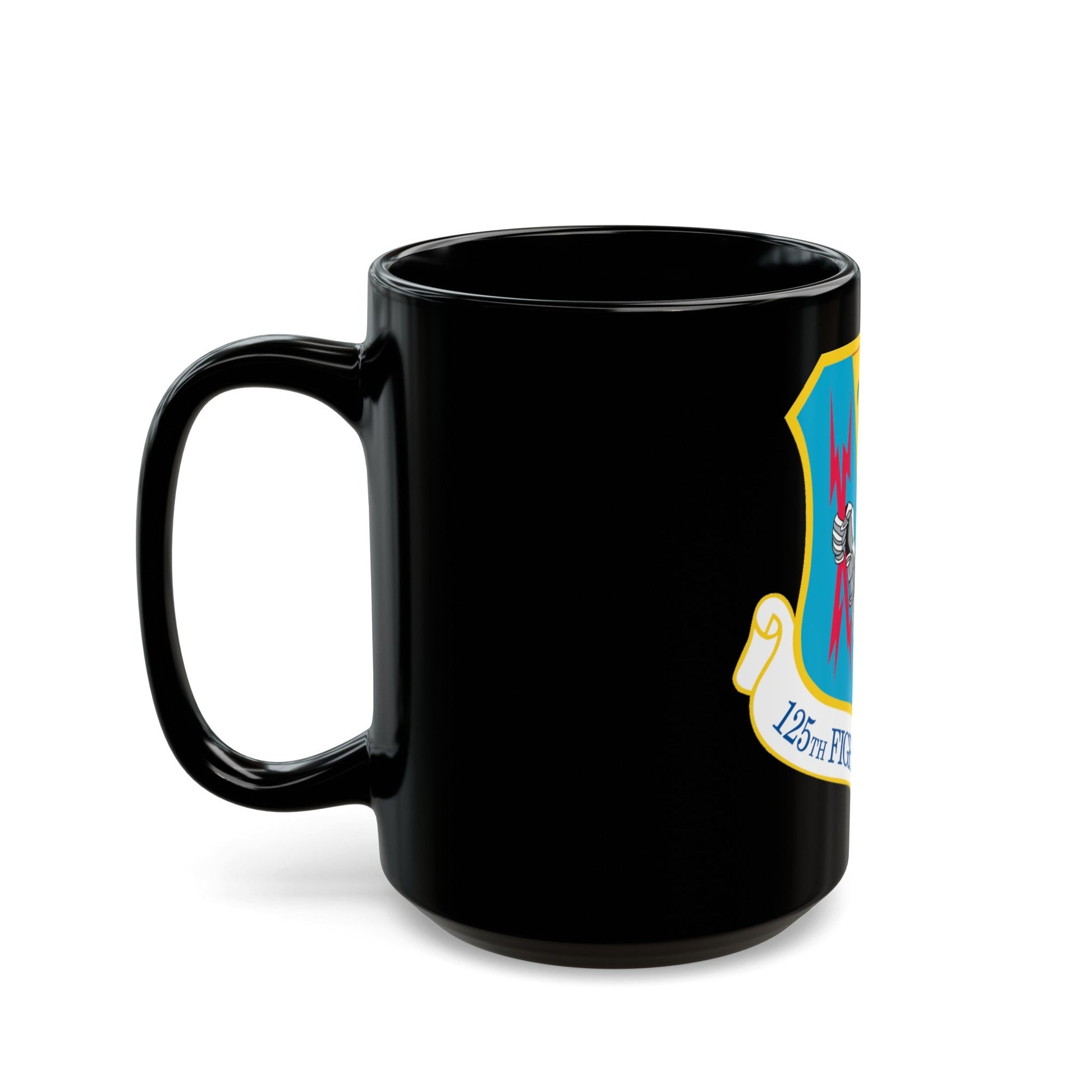 125th Fighter Wing (U.S. Air Force) Black Coffee Mug-The Sticker Space