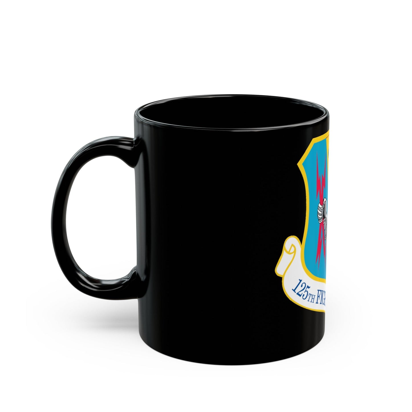 125th Fighter Wing (U.S. Air Force) Black Coffee Mug-The Sticker Space