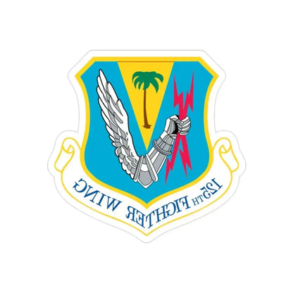 125th Fighter Wing (U.S. Air Force) REVERSE PRINT Transparent Die-Cut STICKER - The Sticker Space
