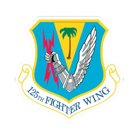 125th Fighter Wing (U.S. Air Force) STICKER Vinyl Kiss-Cut Decal 2 Inch White - The Sticker Space