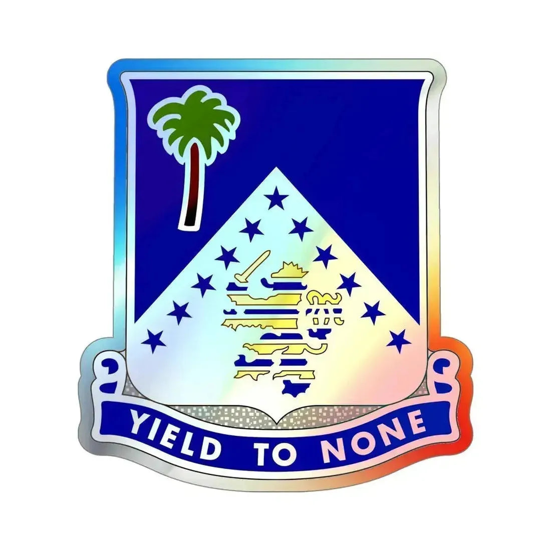 125th Infantry Regiment (U.S. Army) Holographic STICKER Die-Cut Vinyl Decal 5 Inch Holographic - The Sticker Space