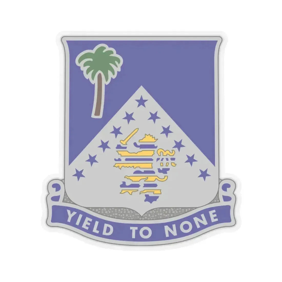 125th Infantry Regiment (U.S. Army) STICKER Vinyl Kiss-Cut Decal 6 Inch Transparent - The Sticker Space