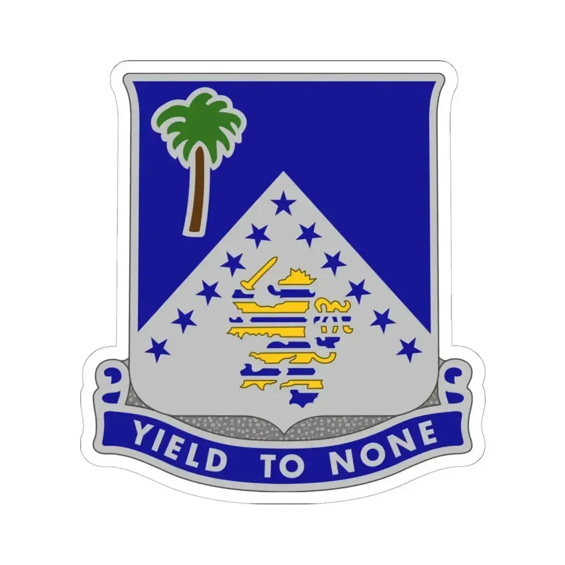 125th Infantry Regiment (U.S. Army) STICKER Vinyl Kiss-Cut Decal 6 Inch White - The Sticker Space