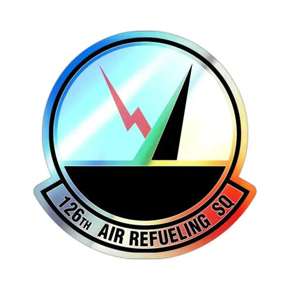 126 Air Refueling Squadron (U.S. Air Force) Holographic STICKER Die-Cut Vinyl Decal 2 Inch Holographic - The Sticker Space
