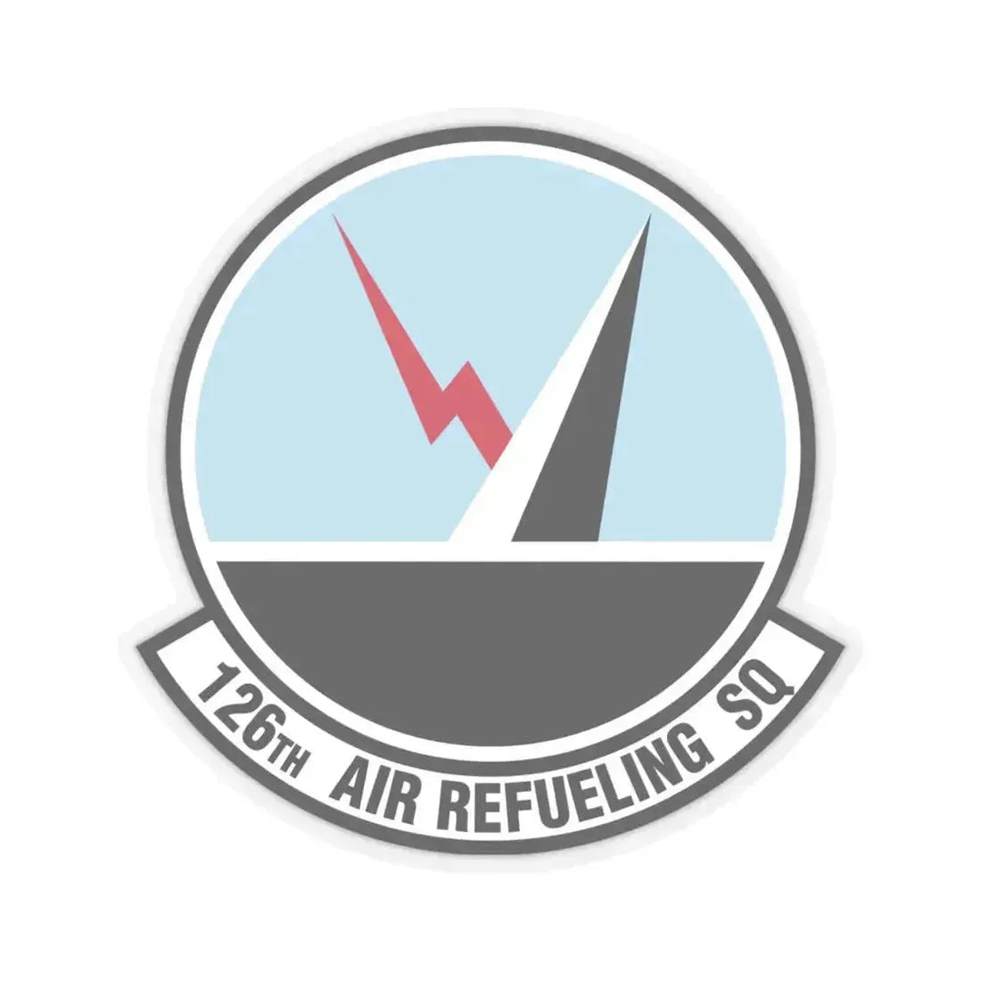 126 Air Refueling Squadron (U.S. Air Force) STICKER Vinyl Kiss-Cut Decal 4 Inch Transparent - The Sticker Space