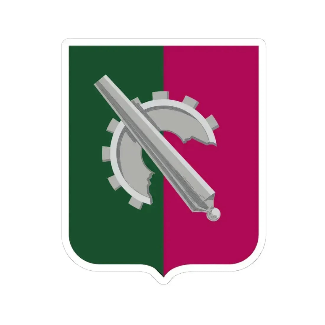 126 Maintenance Battalion 2 (U.S. Army) STICKER Vinyl Kiss-Cut Decal 4 Inch White - The Sticker Space