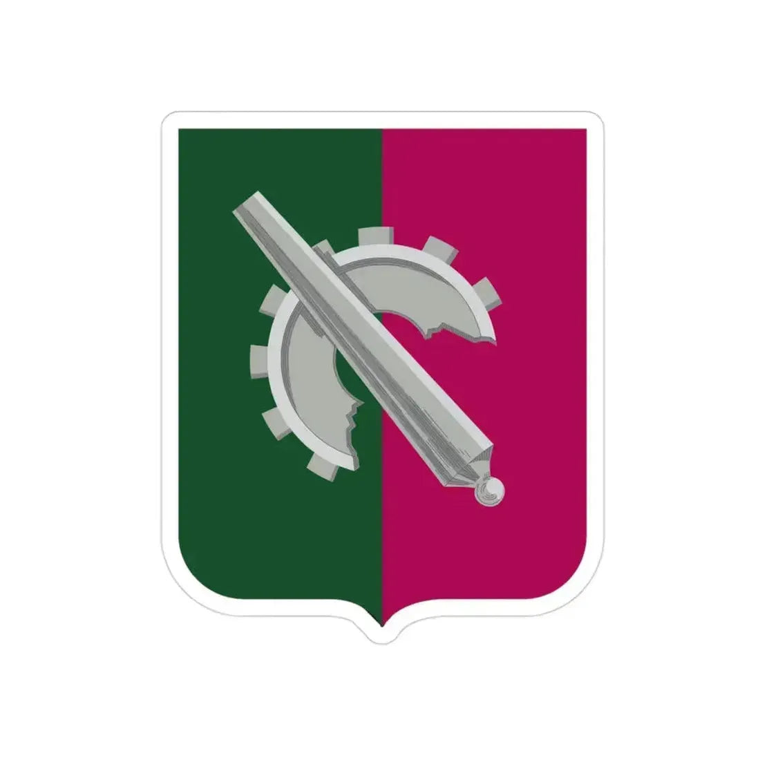 126 Maintenance Battalion 2 (U.S. Army) Transparent STICKER Die-Cut Vinyl Decal 3 Inch - The Sticker Space