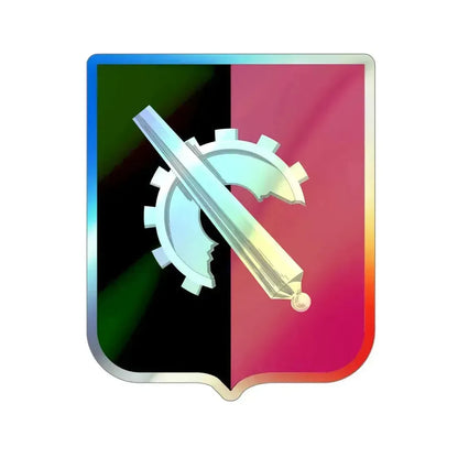 126 Maintenance Battalion v2 (U.S. Army) Holographic STICKER Die-Cut Vinyl Decal 4 Inch Holographic - The Sticker Space