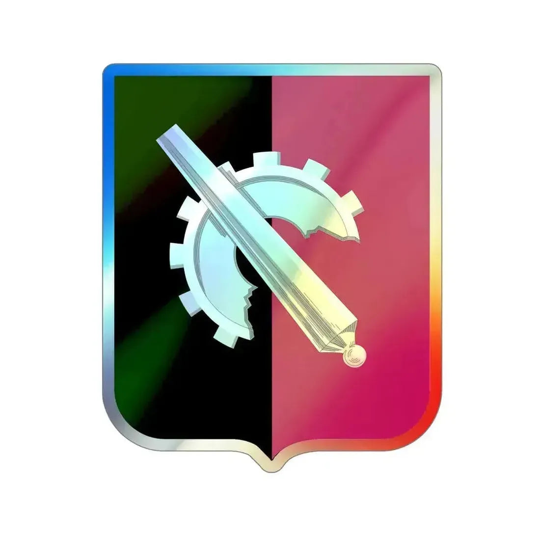 126 Maintenance Battalion v2 (U.S. Army) Holographic STICKER Die-Cut Vinyl Decal 6 Inch Holographic - The Sticker Space