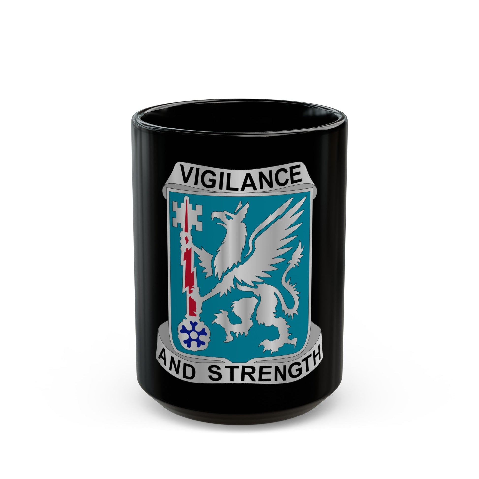 126 Military Intelligence Battalion (U.S. Army) Black Coffee Mug-15oz-The Sticker Space